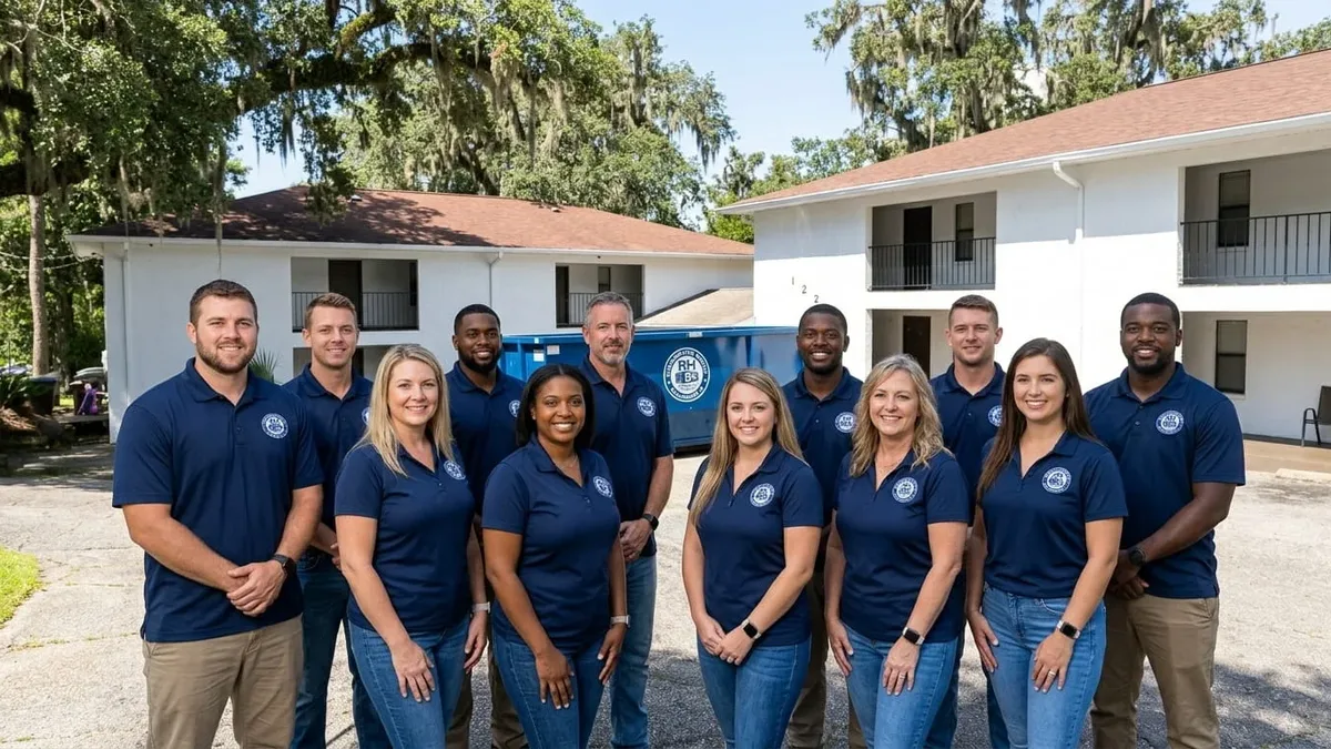 RH Dumpster Rental in Tallahassee RH Dumpster Rental crew and fleet in Tallahassee